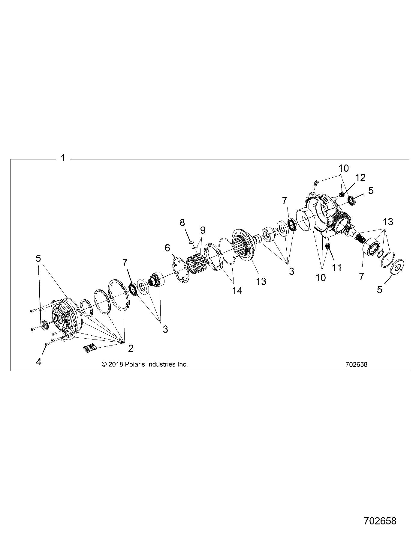 TRANSMISSION BOITE AVANT POUR RANGER XP 1000 EPS EUTRZUG 2022