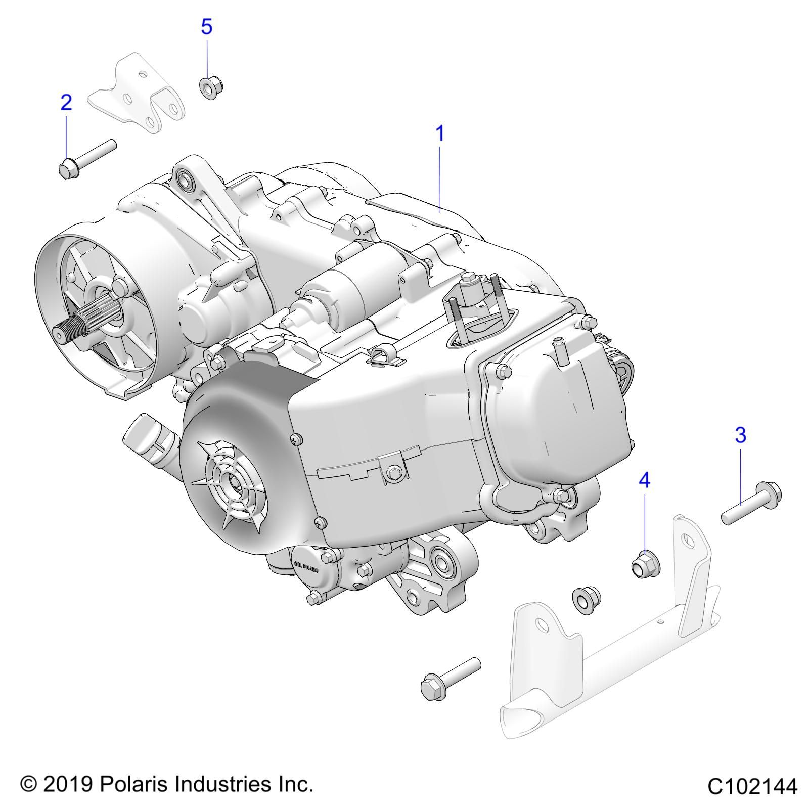 MOTEUR MONTAGE MOTEUR ET TRANSMSSION POUR OUTLAW 70 2024