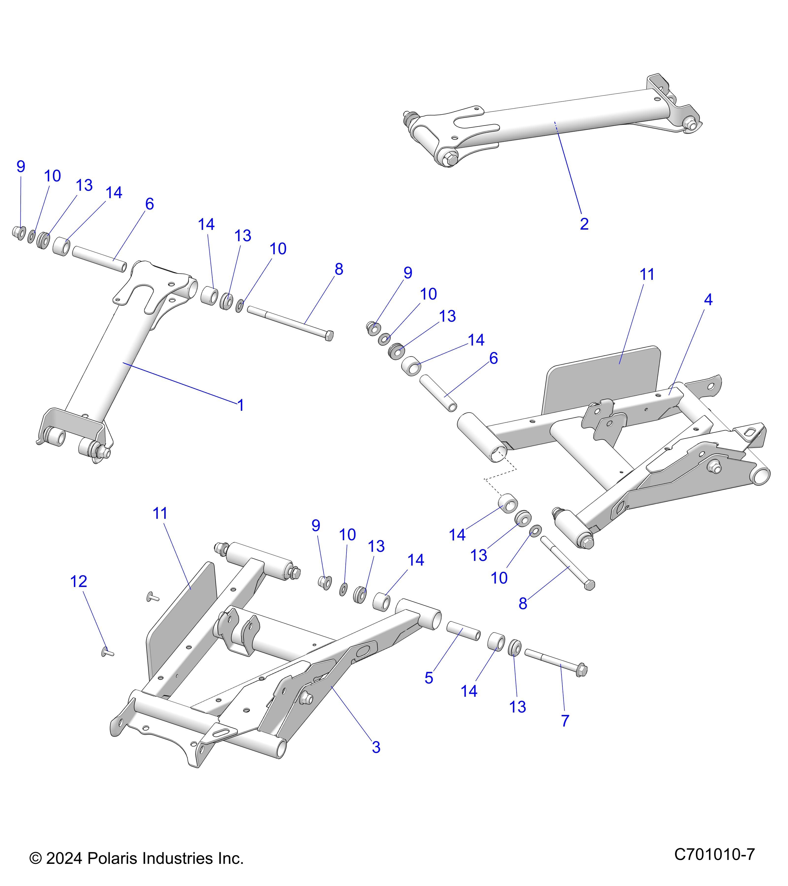 SUSPENSION BRAS DE CONTROLE ARRIERE POUR RZR TRAIL S 1000 EPS EUTRACTOR 2025