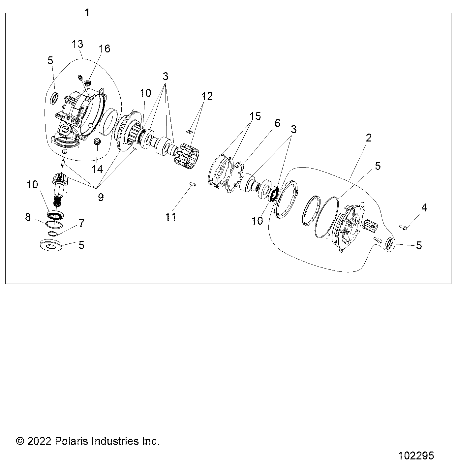 TRANSMISSION POUR SPORTSMAN 570 EUZUG TRACTOR R01 2023