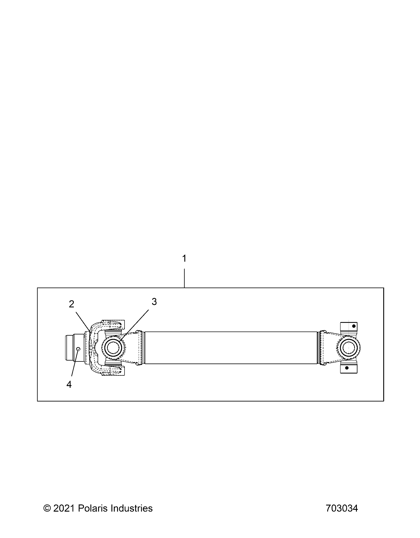 DRIVE TRAIN PROP SHAFTREAR POUR RZR PRO R 2022