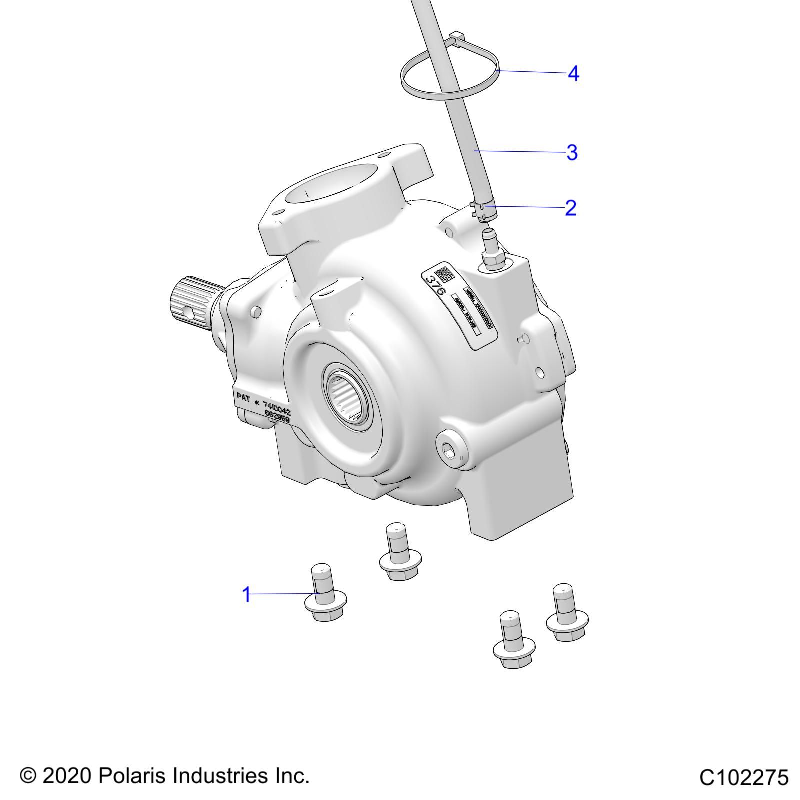 TRANSMISSION MONTAGE BOITE DE VITESSE AVANT POUR SPORTSMAN TOURING XP 1000 48 EU 3PC 2021