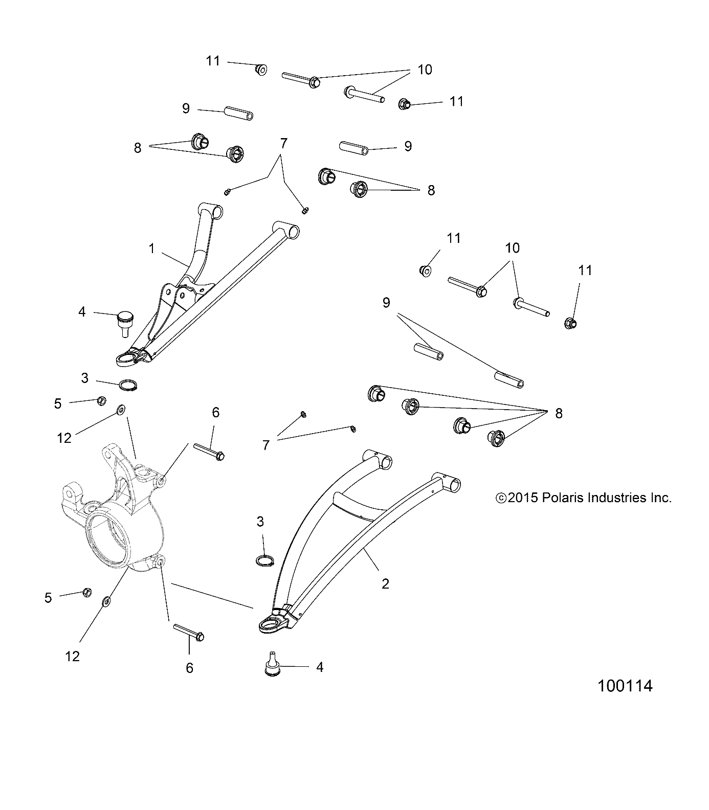 SUSPENSION BRAS AVANT POUR SPORTSMAN 850 HIGH LIFTER 2019