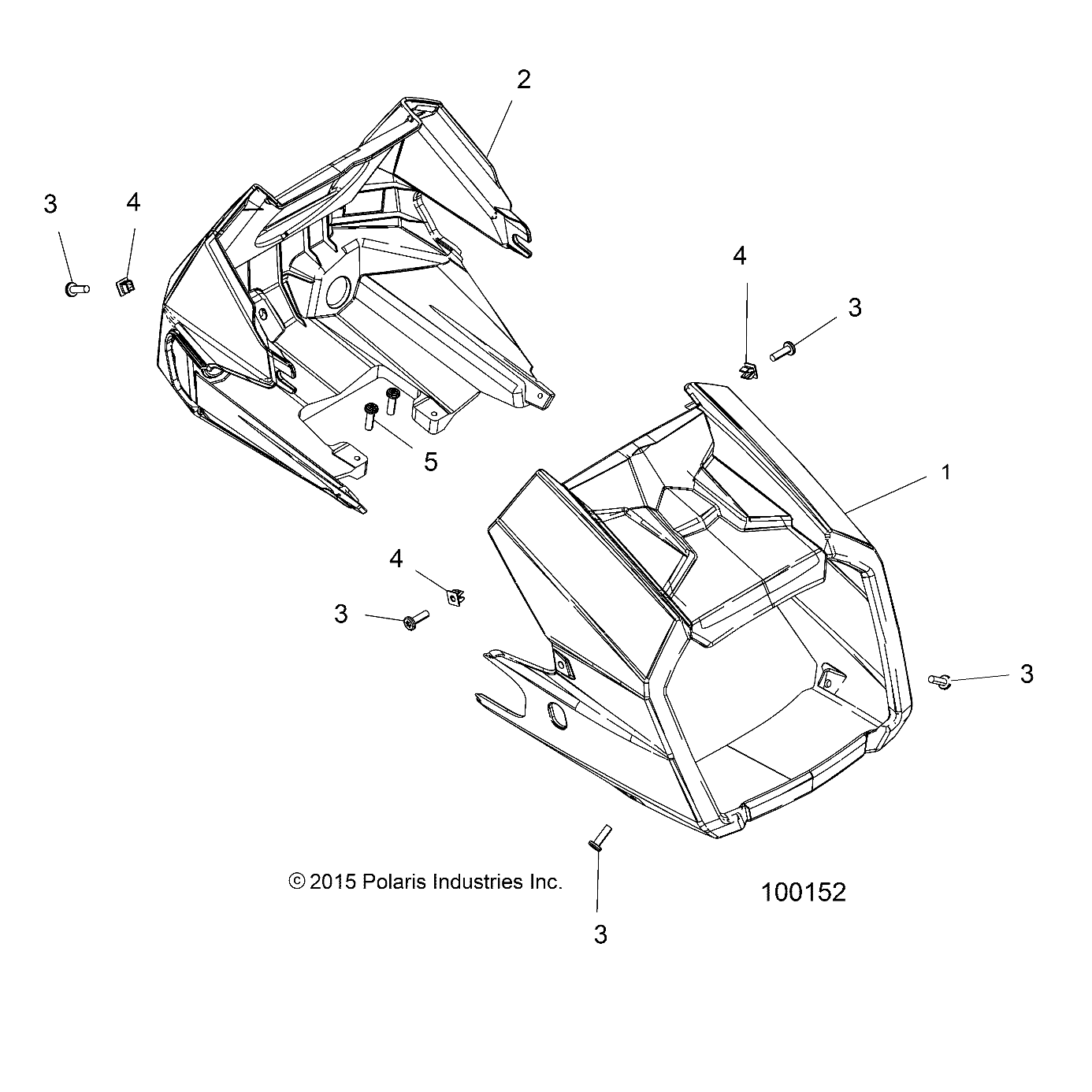 CARROSSERIE PHARE POD POUR 850 SPORTSMAN TOURING SP 2017
