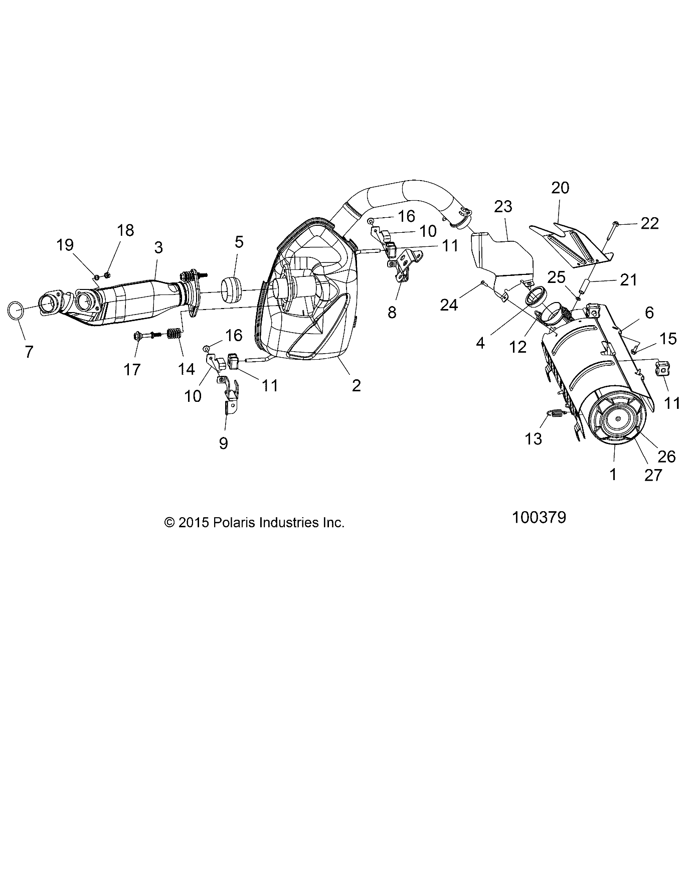 MOTEUR ECHAPPEMENT POUR SCRAMBLER 1000 TRACTOR 2016
