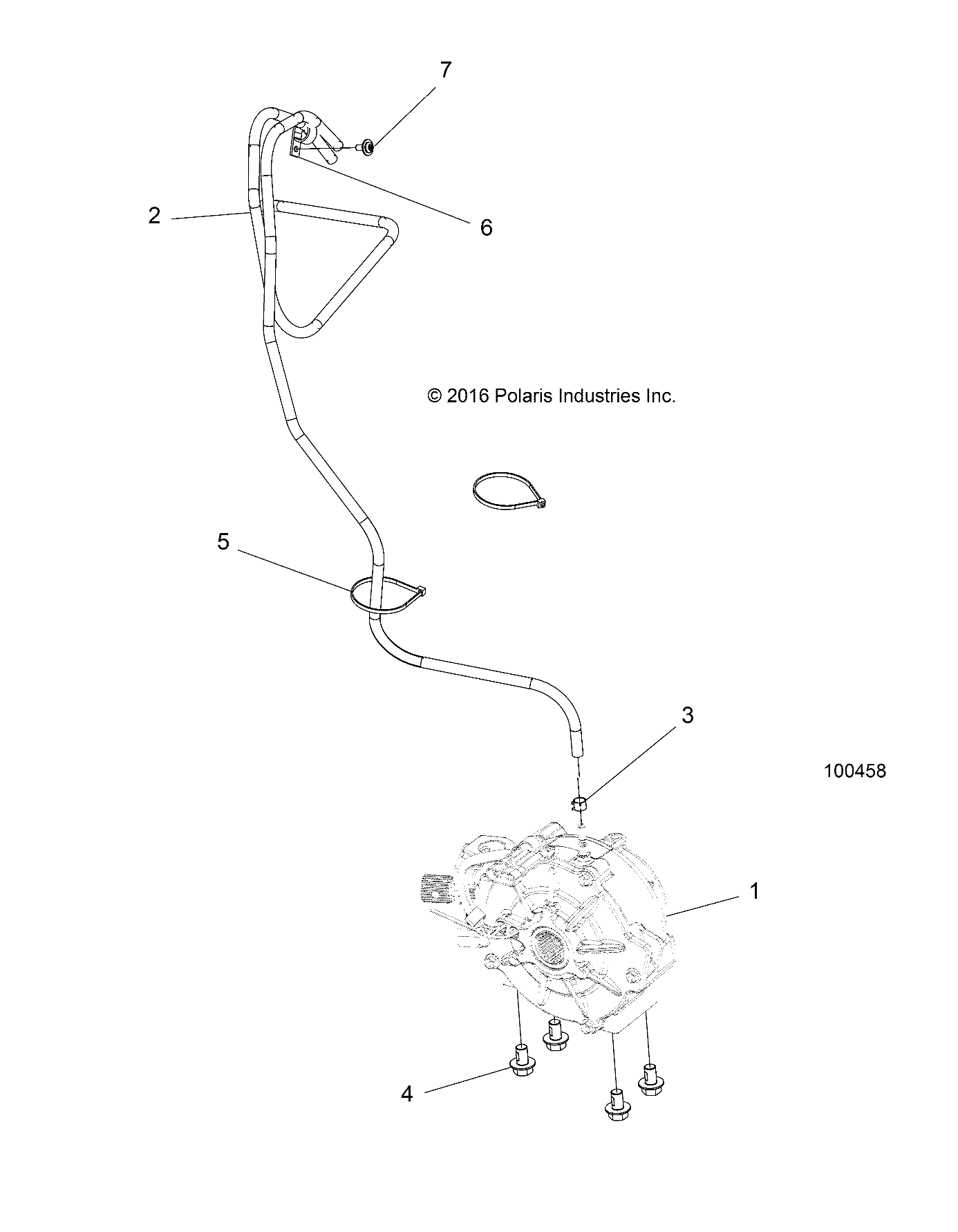 TRANSMISSION MONTAGE BOITE AVANT POUR SPORTSMAN 570 6X6 2017