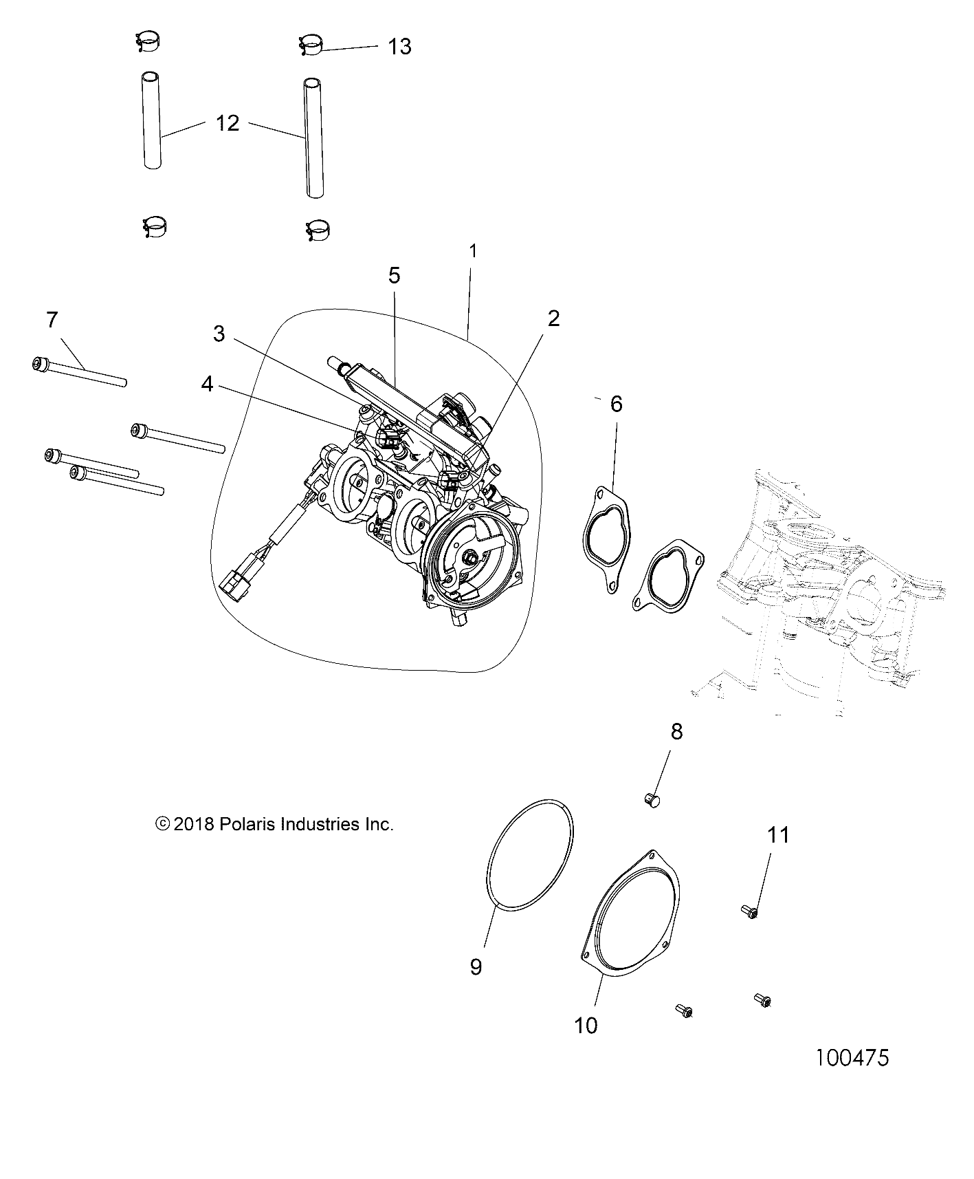 MOTEUR ACCELERATEUR POUR SPORTSMAN TOURING 1000 2017