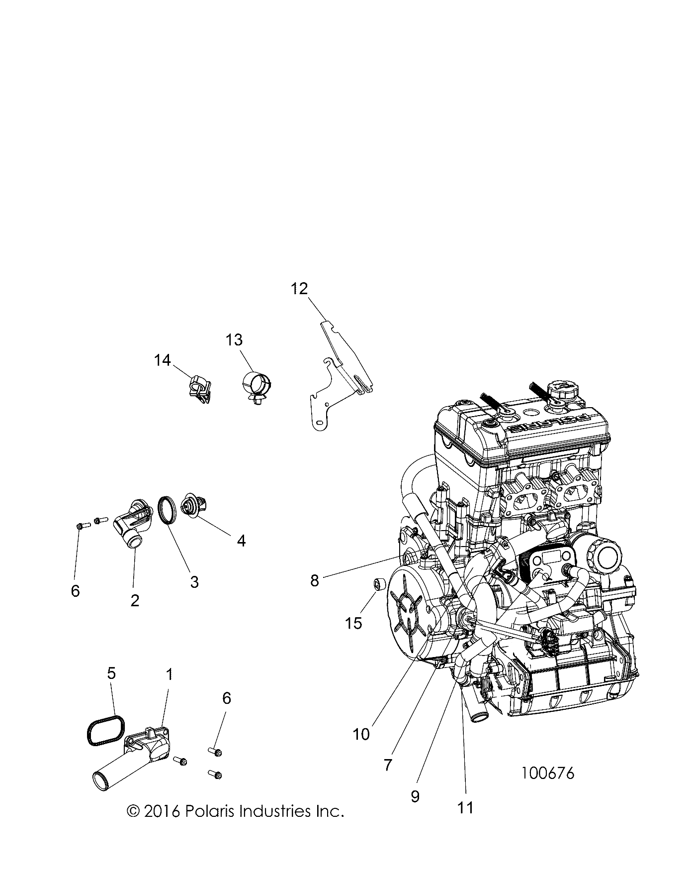 MOTEUR THERMOSTAT POUR 900 ACE EPS XC 2018