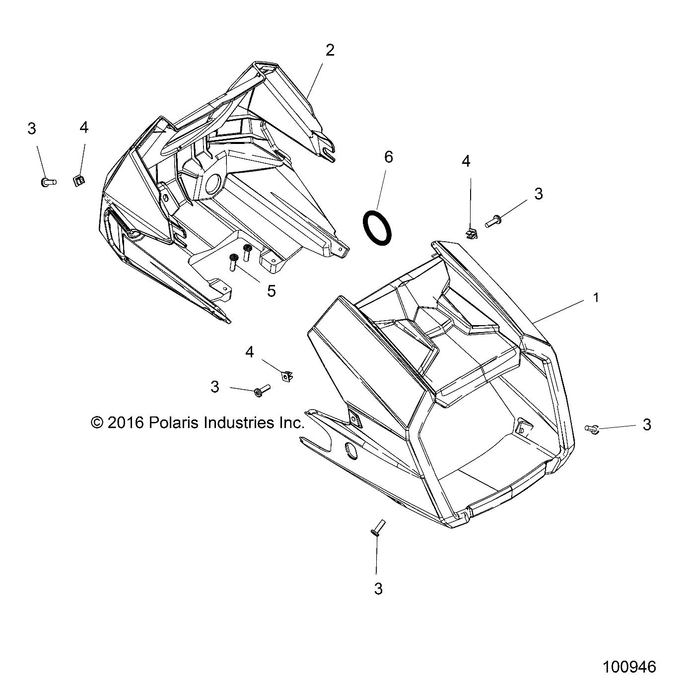 CARROSSERIE PHARE POD POUR SPORTSMAN 570 EPS EUN 2019