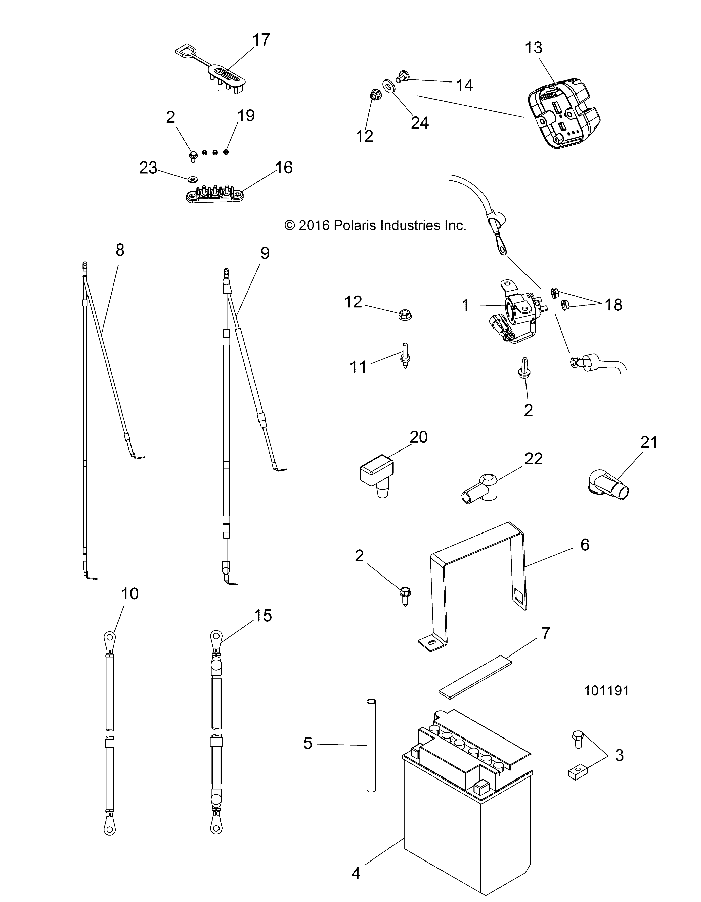 ELECTRIQUE BATTERIE POUR ACE 570 2018