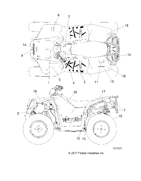 CARROSSERIE AUTOCOLLANTS POUR SCRAMBLER 850 2018
