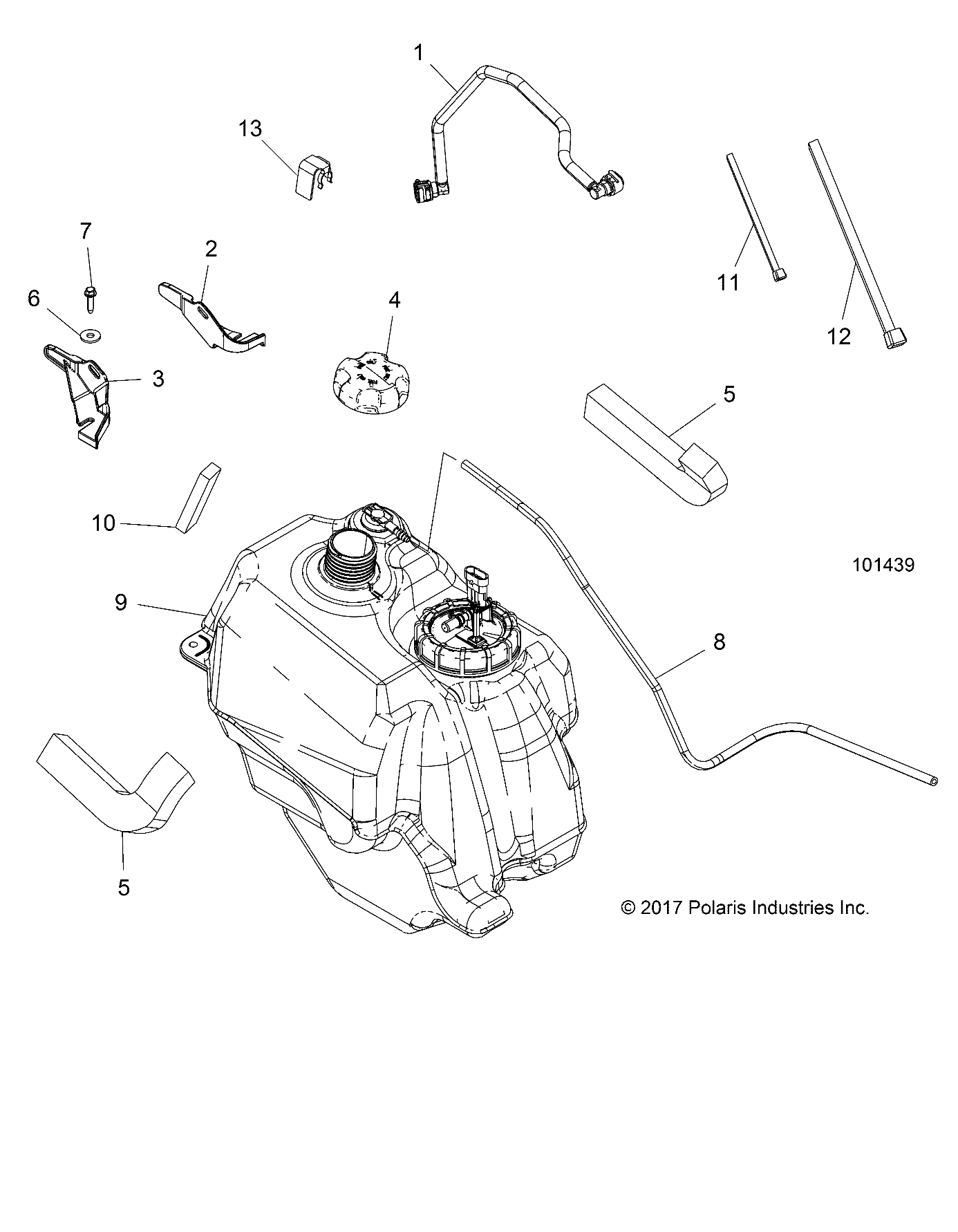 CARROSSERIE RESERVOIR ASM POUR SPORTSMAN 450 HO 2020