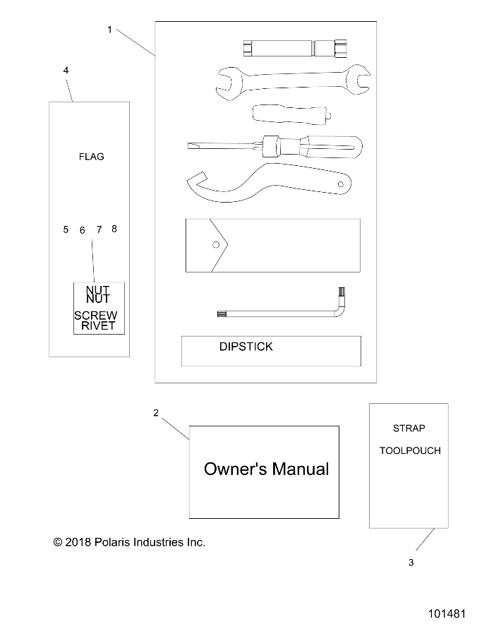 REFERENCES KIT OUTILS ET MANUEL DE LUTILISATEUR POUR ACE 150 EFI INDY MD 2019