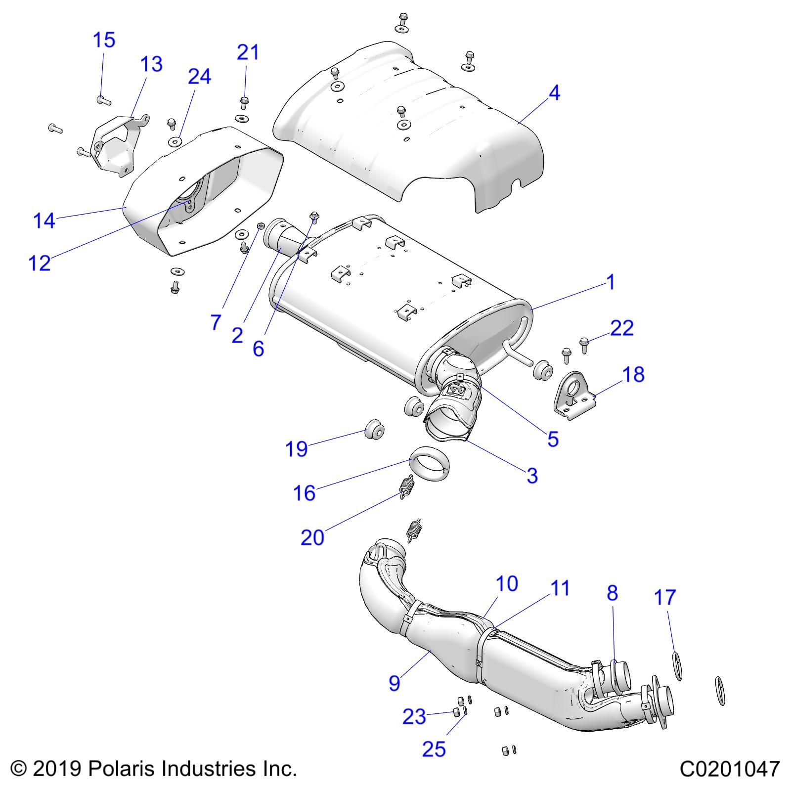 MOTEUR ECHAPPEMENT POUR SCRAMBLER XP 1000 55 2020