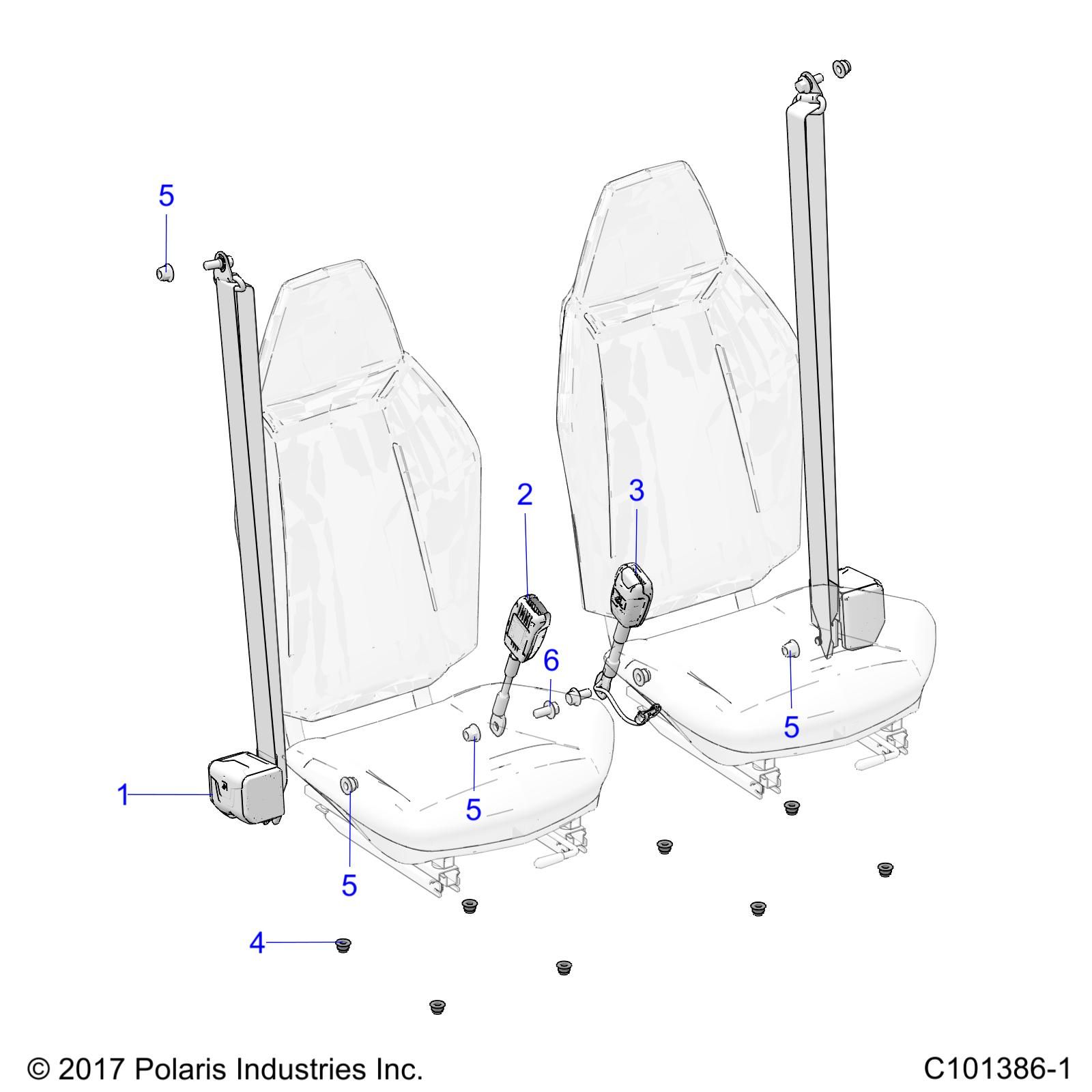 CARROSSERIE CEINTURES POUR ATV RANGER 150 EFI R01 2023