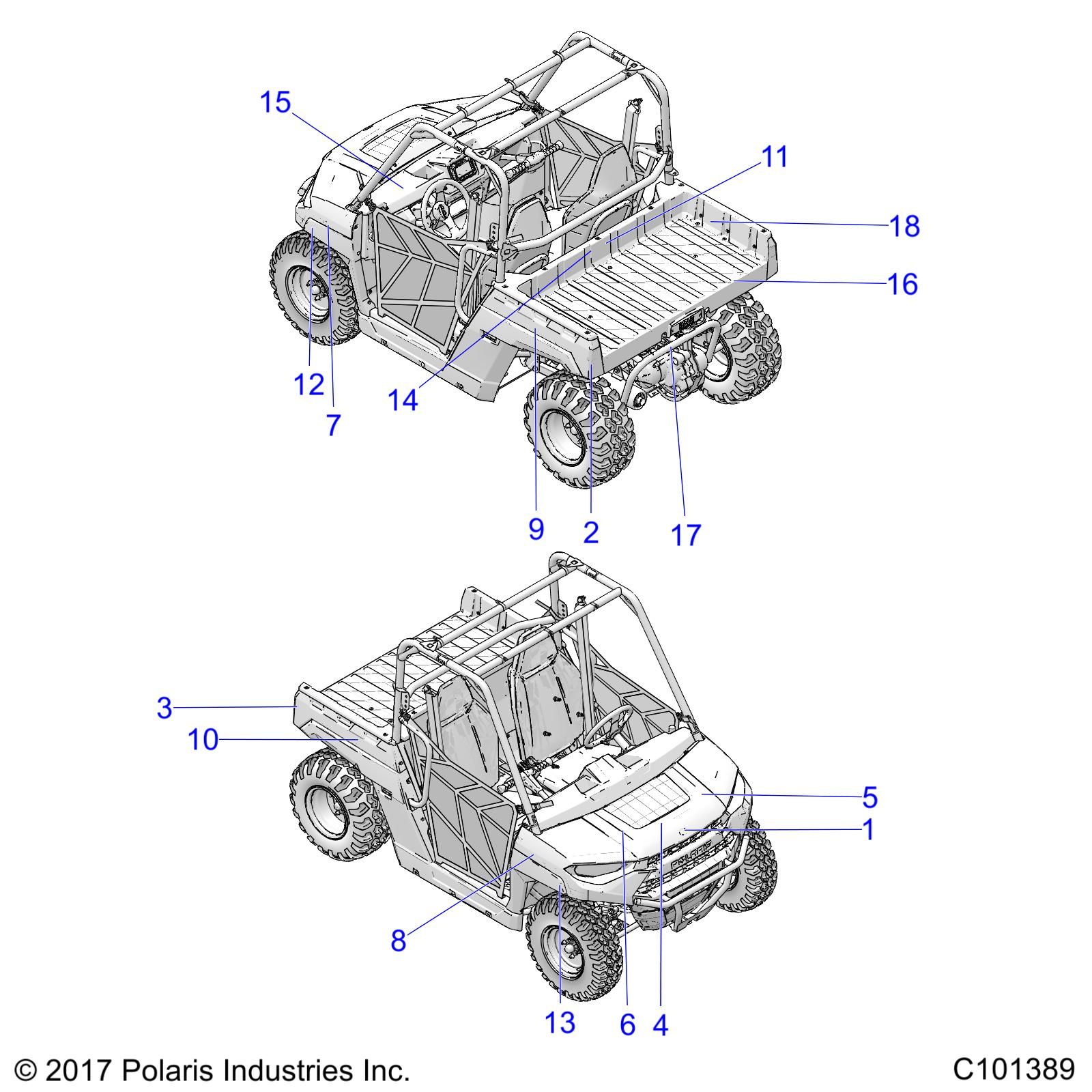 CARROSSERIE AUTOCOLLANTS POUR RANGER 150 EFI MD 2019