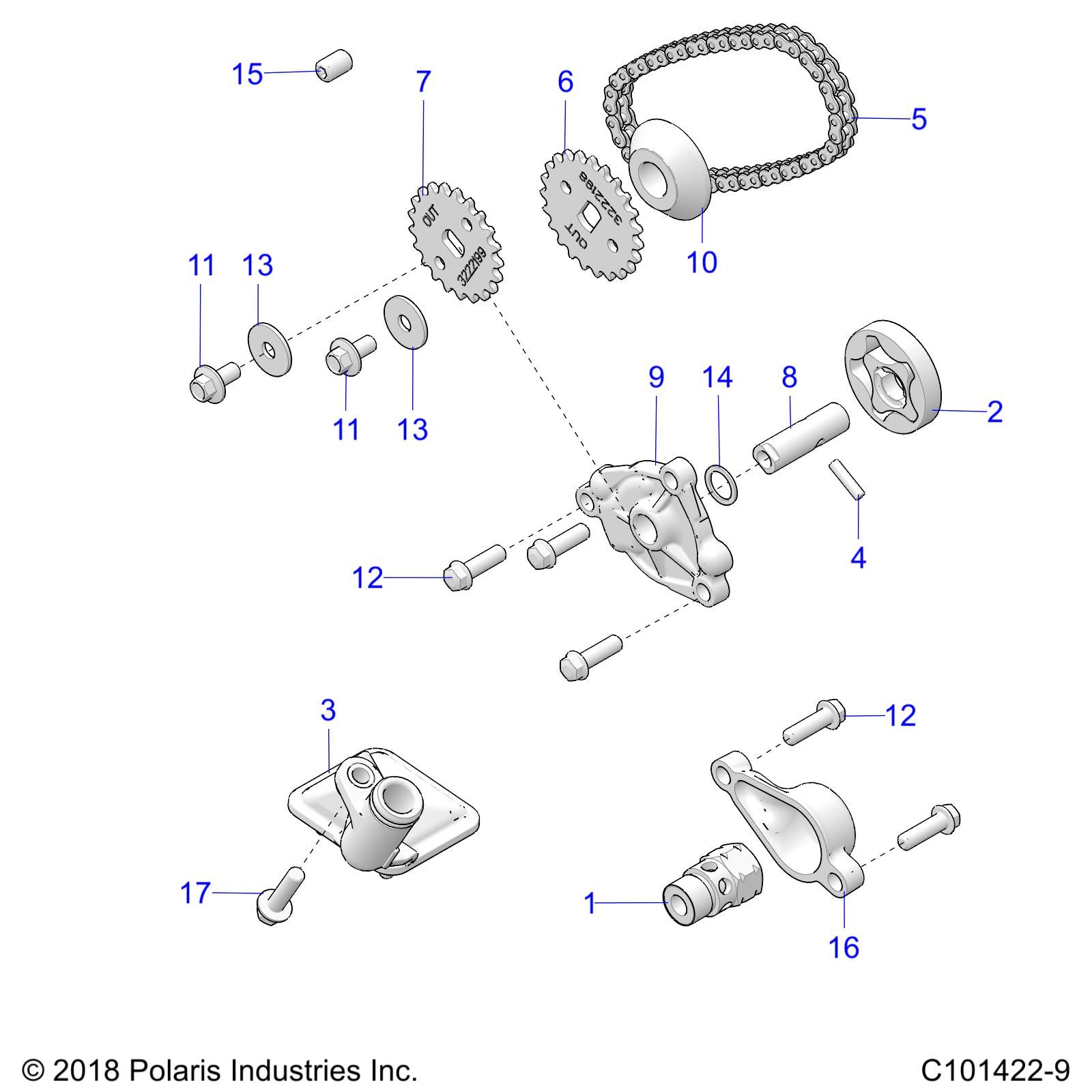 MOTEUR POUR SPORTSMAN 570 TOURING SP TRACTOR R01 2023