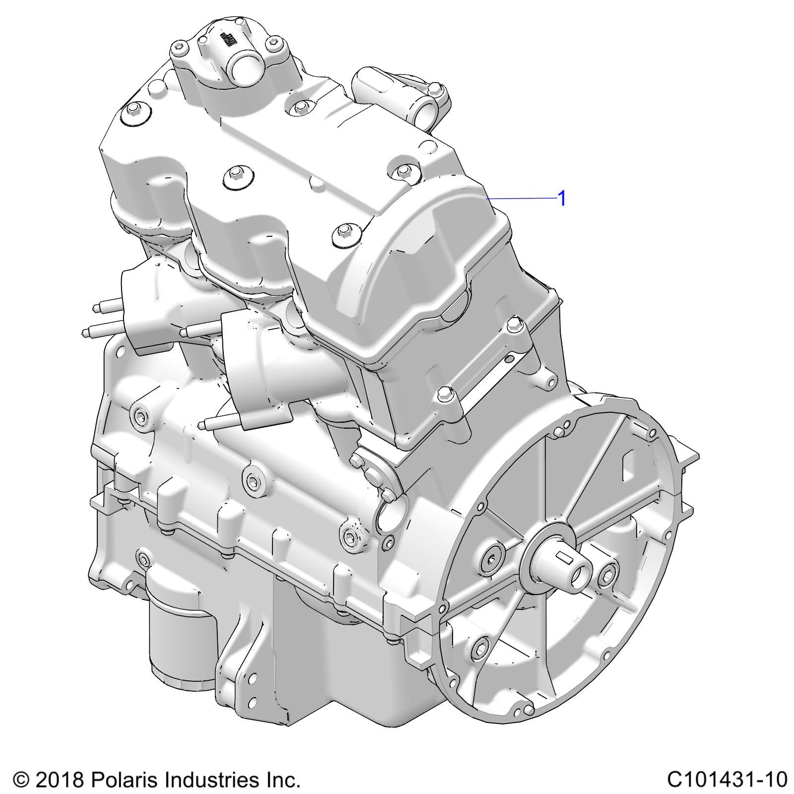 MOTEUR BLOC POUR SPORTSMAN XP 1000 HUNTER EDITION 2021