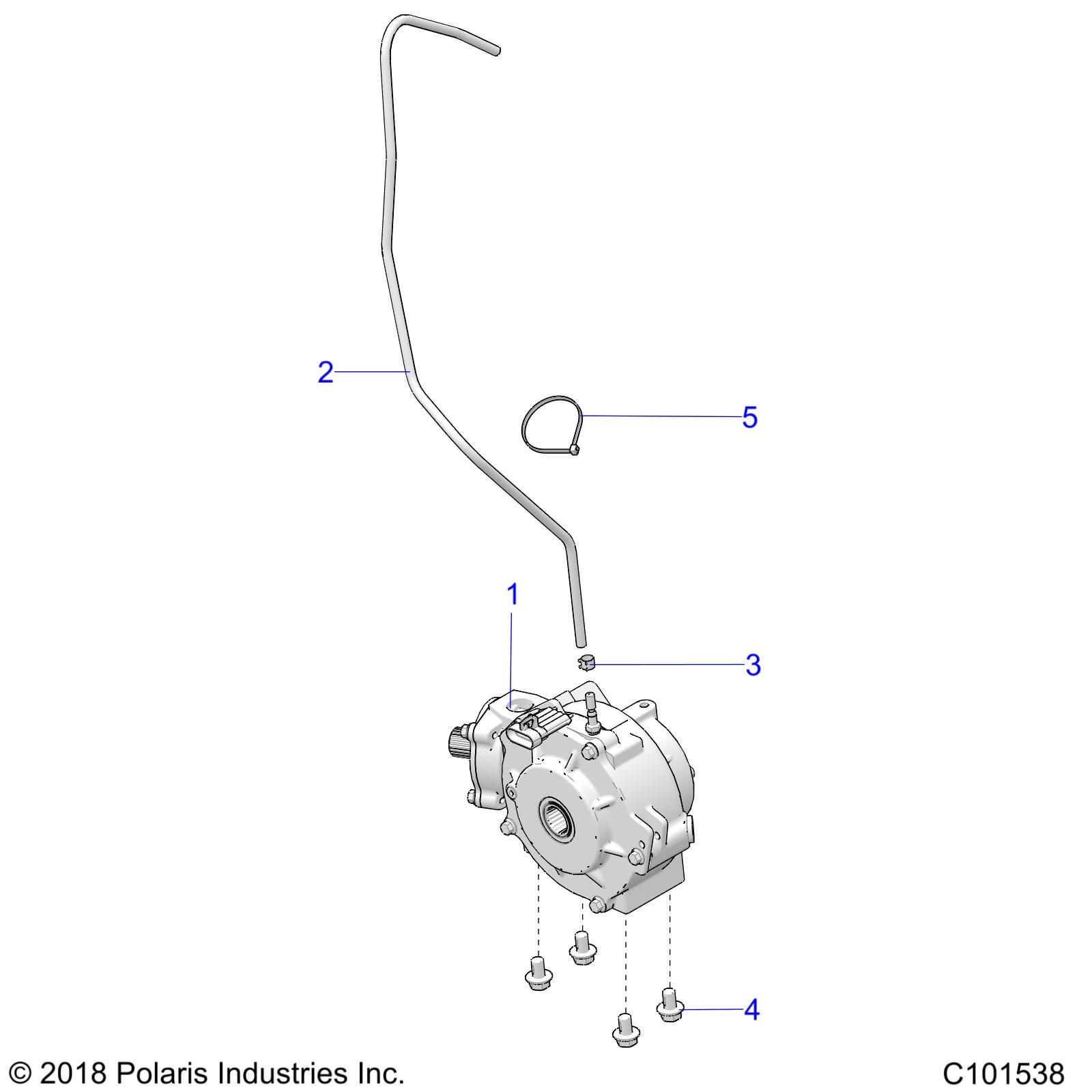 TRANSMISSION MONTAGE BOITE AVANT POUR SPORTSMAN 570 EPS EU SR 2019