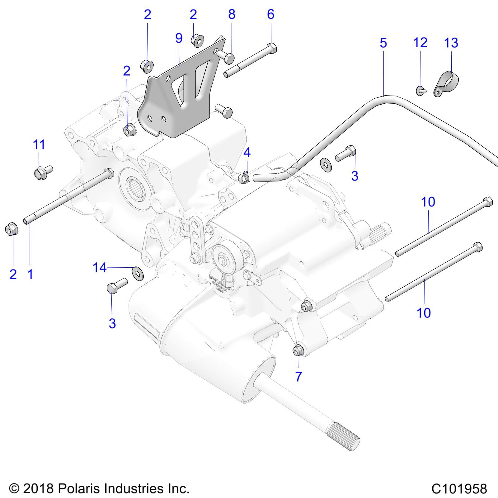 TRANSMISSION MONTAGE BOITE PRINCIPALE POUR SPORTSMAN 450 HO 2020