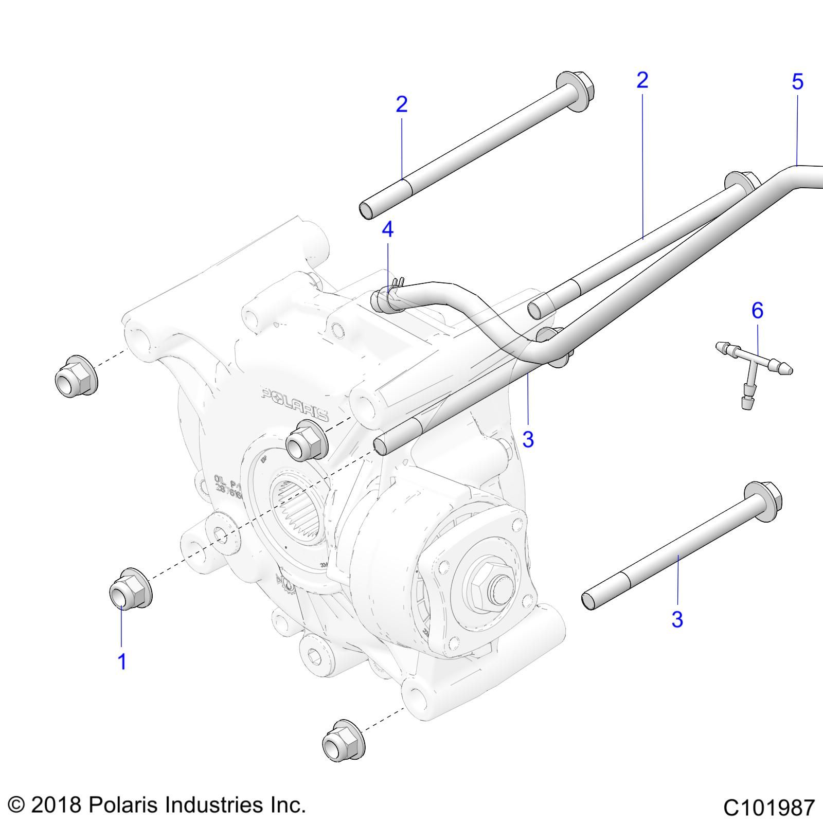 TRANSMISSION MONTAGE BOITE DE VITESSE ARRIERE POUR SCRAMBLER XP 1000 EU 3PC 2020