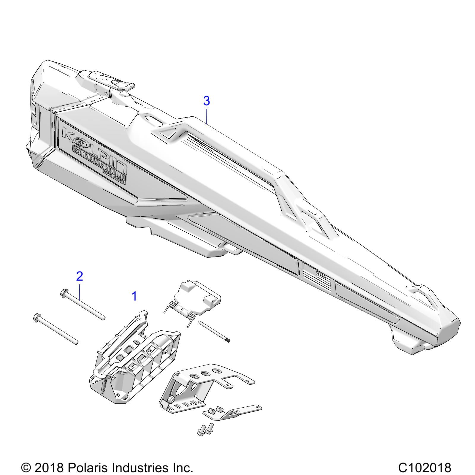 CARROSSERIE ETUI FUSIL POUR SPORTSMAN 1000 XP 48 2019