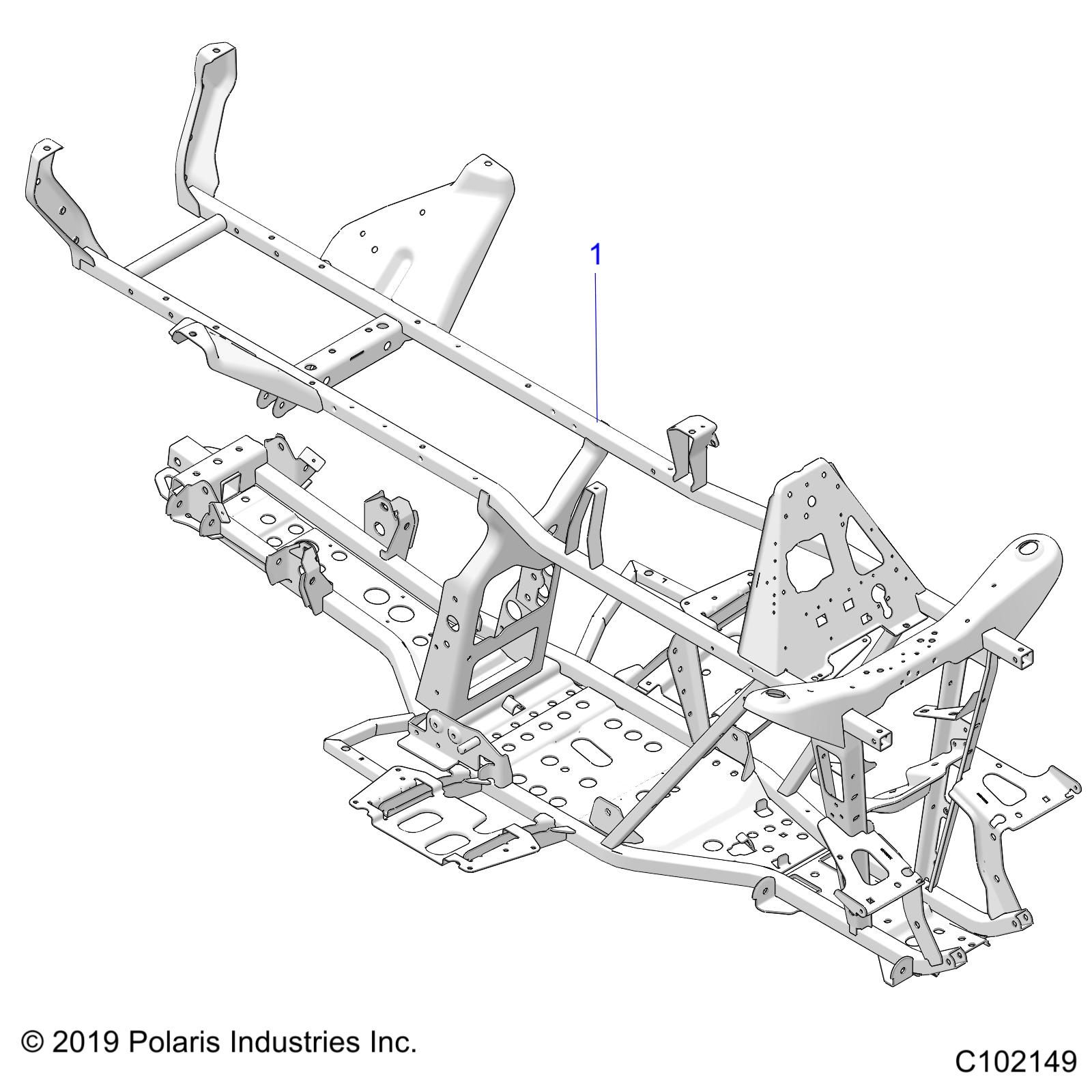 CHASSIS CHASSIS POUR SPORTSMAN 570 EPS EU 2020