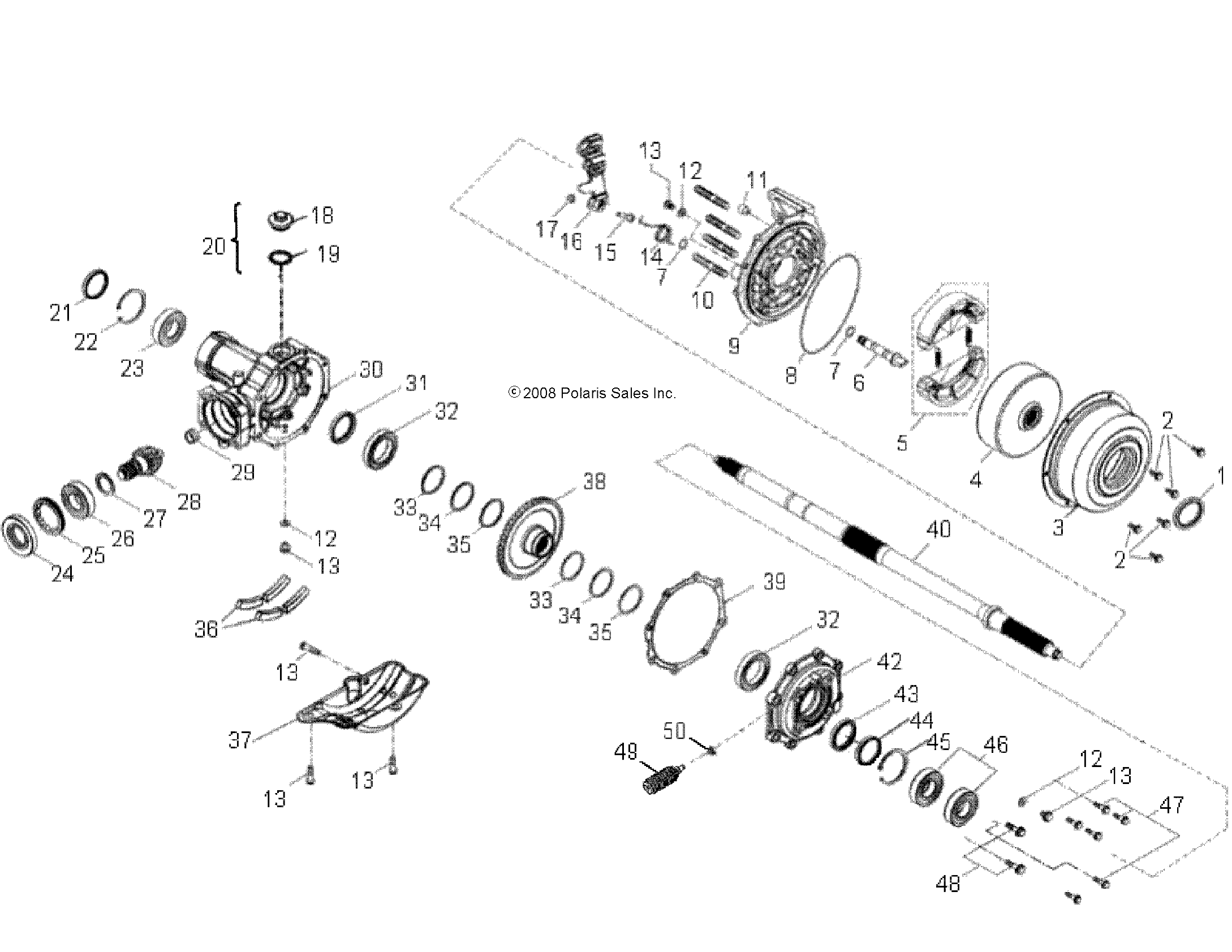ROUES ESSIEU ARRIERE POUR PHOENIX 200 R03 2018