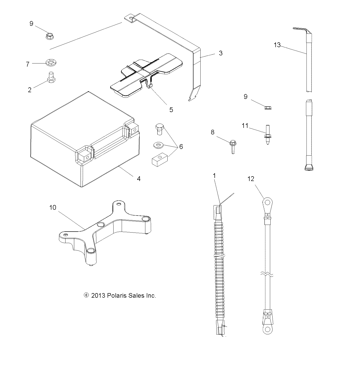 ELECTRIQUE BATTERIE POUR SCRAMBLER XP 850 HO EPS INTL 2014