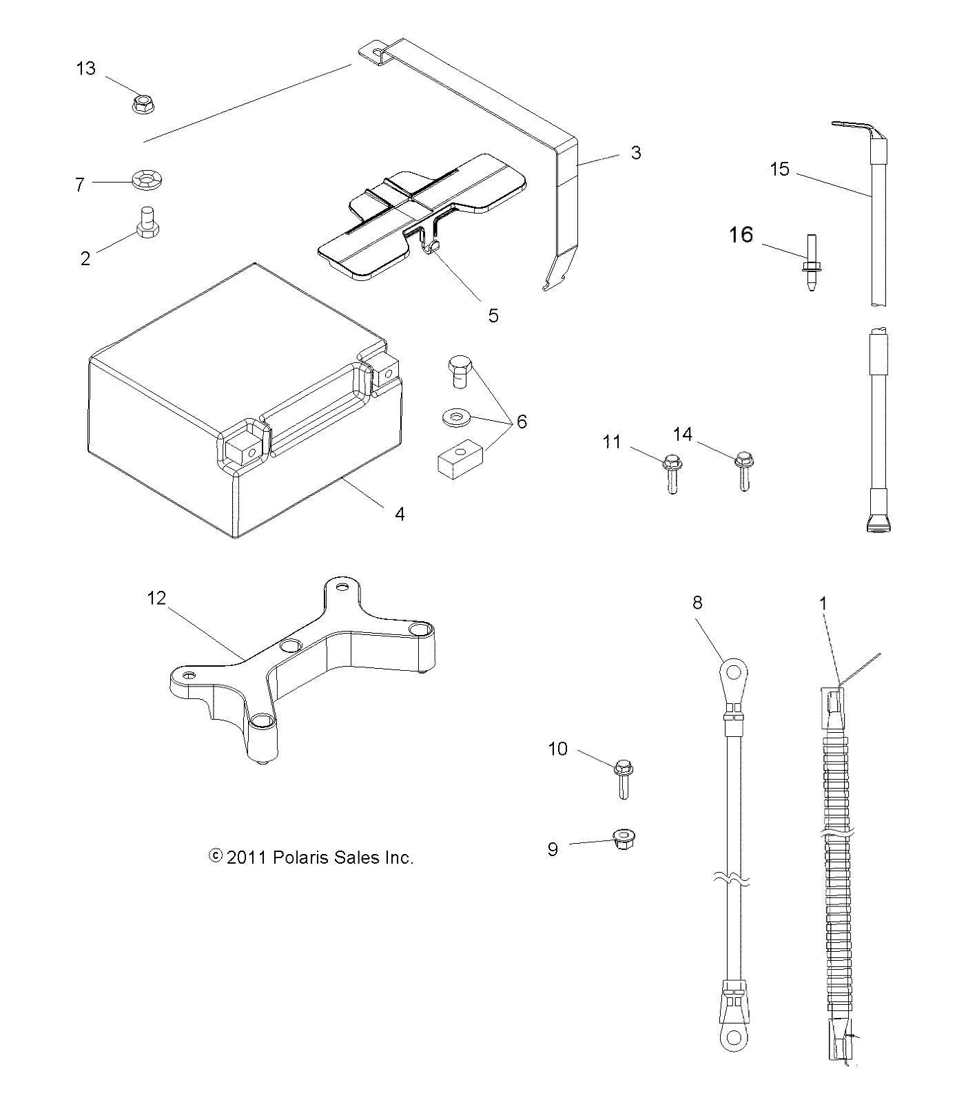 ELECTRIQUE BATTERIE POUR SPORTSMAN 1000 XP 2015