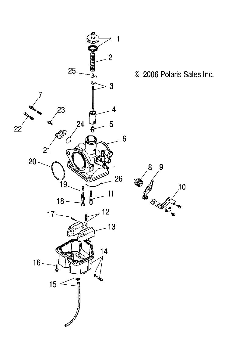 MOTEUR CARBURATEUR POUR PHOENIX 200 2007