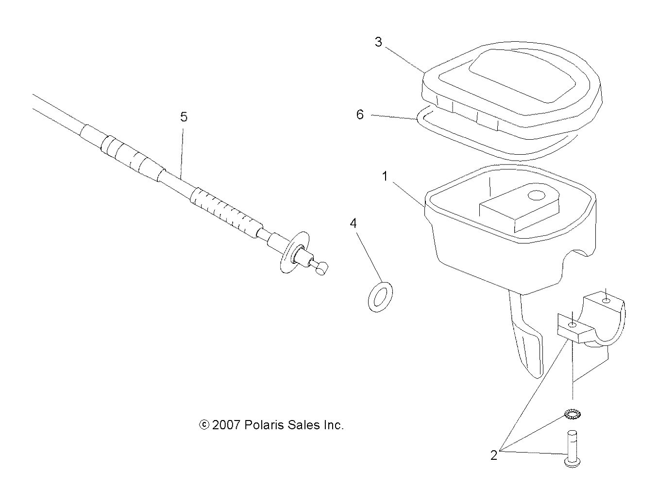 DIRECTION ACCELERATEUR POUR HAWKEYE 2X4 2008