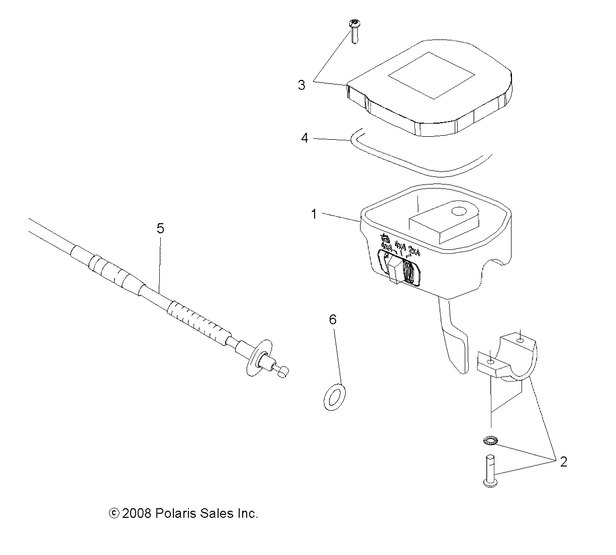 DIRECTION ACCELERATEUR ET CABLE POUR SPORTSMAN 550 2011