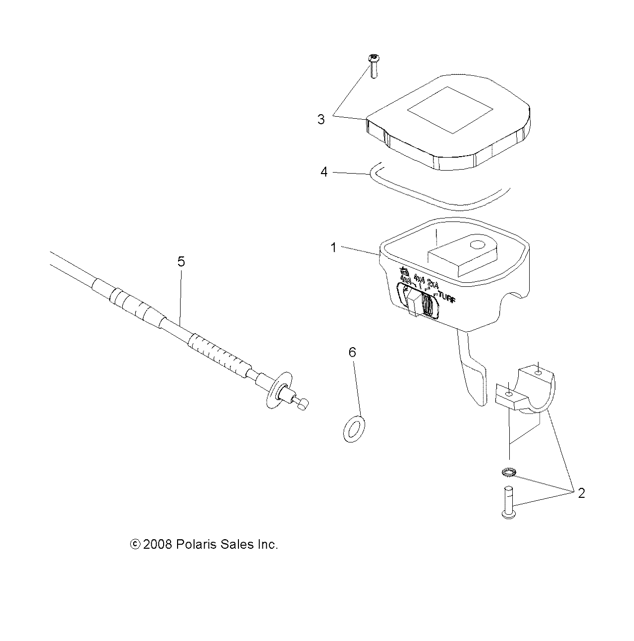 DIRECTION ACCELERATEUR ET CABLE POUR SPORTSMAN X2 850 2011