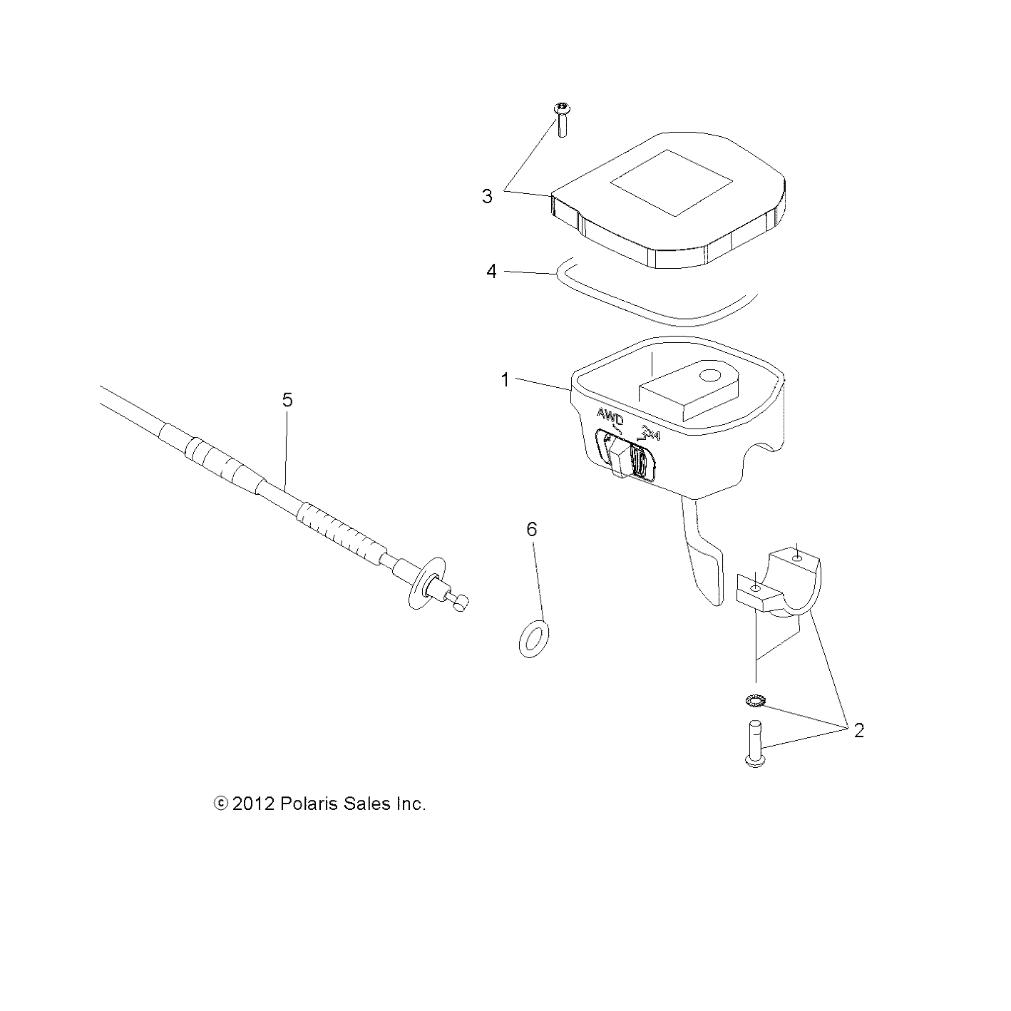 DIRECTION ACCELERATEUR ET CABLE POUR SCRAMBLER 850 48 2019