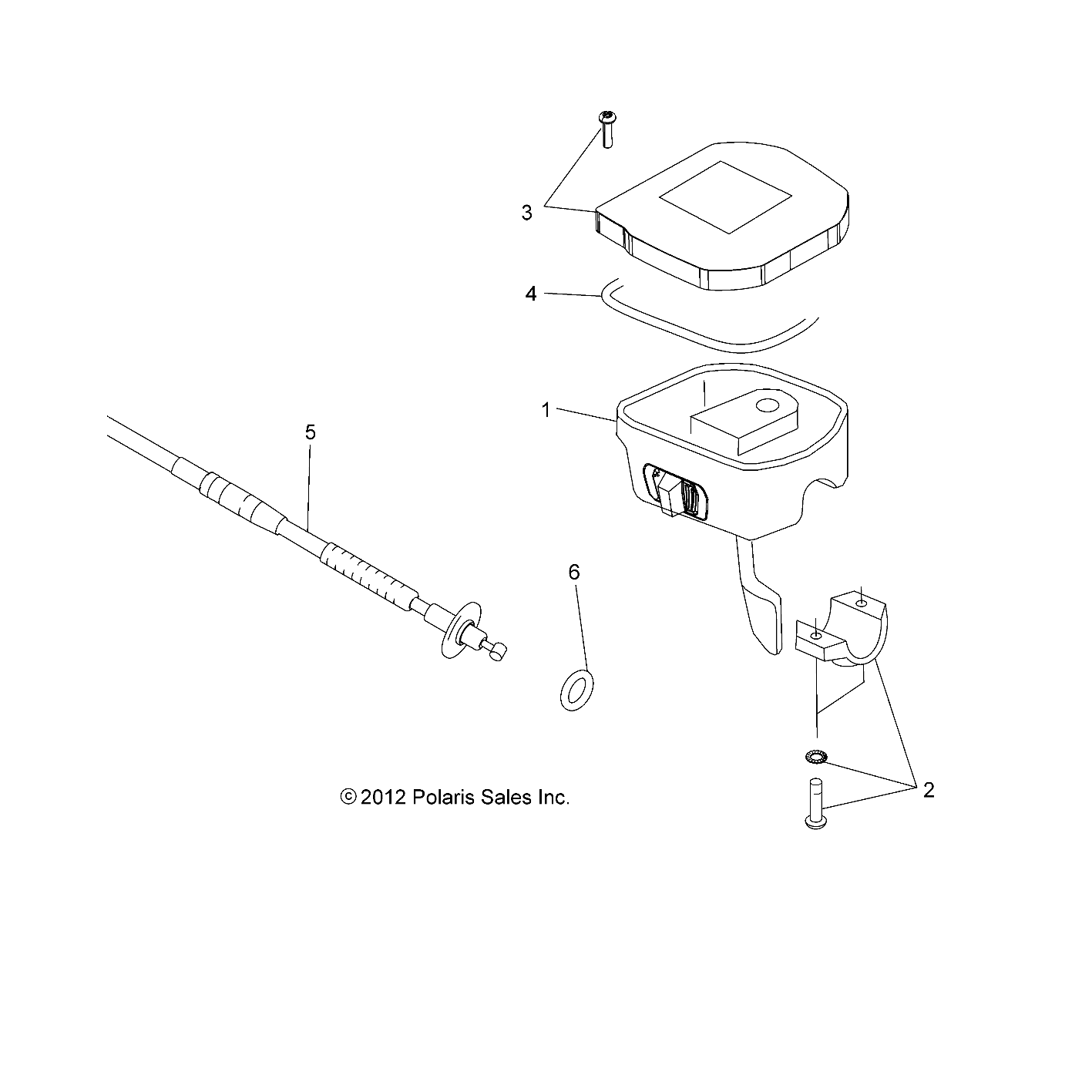 DIRECTION ACCELERATEUR ET CABLE POUR SPORTSMAN 570 EFI UTE HD EPS 2014