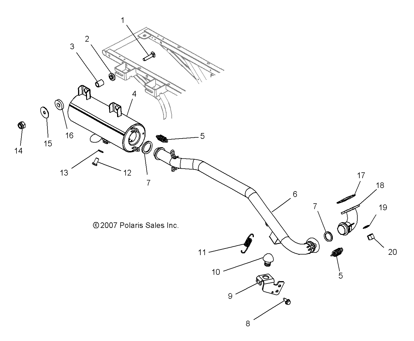 MOTEUR ECHAPPEMENT POUR SCRAMBLER 2X4 INTL 2008