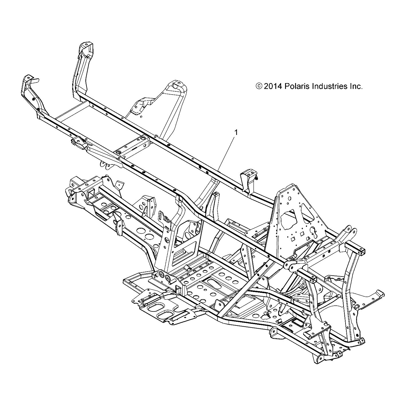 CHASSIS CHASSIS POUR SPORTSMAN 570 SP EPS QUAD 2016