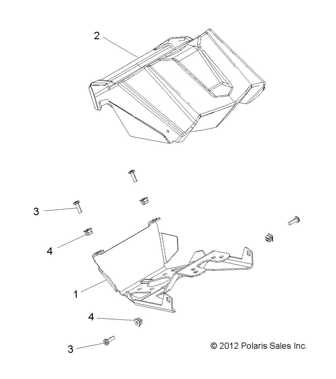 CARROSSERIE JAUGE POD POUR SCRAMBLER 1000 TRACTOR 2016