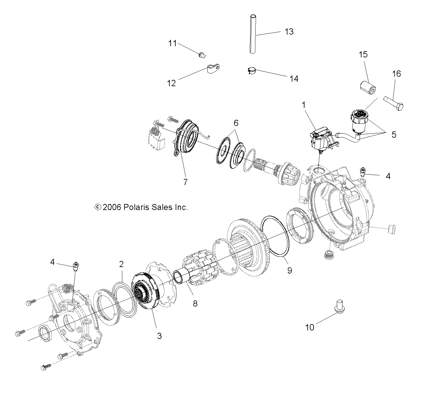 TRANSMISSION BOITE DE TRANSFERT AVANT ACTIVE DESCENT CONTROL IF BUILT BEFORE 71706 POUR SPORTSMAN 500 EFI 2007