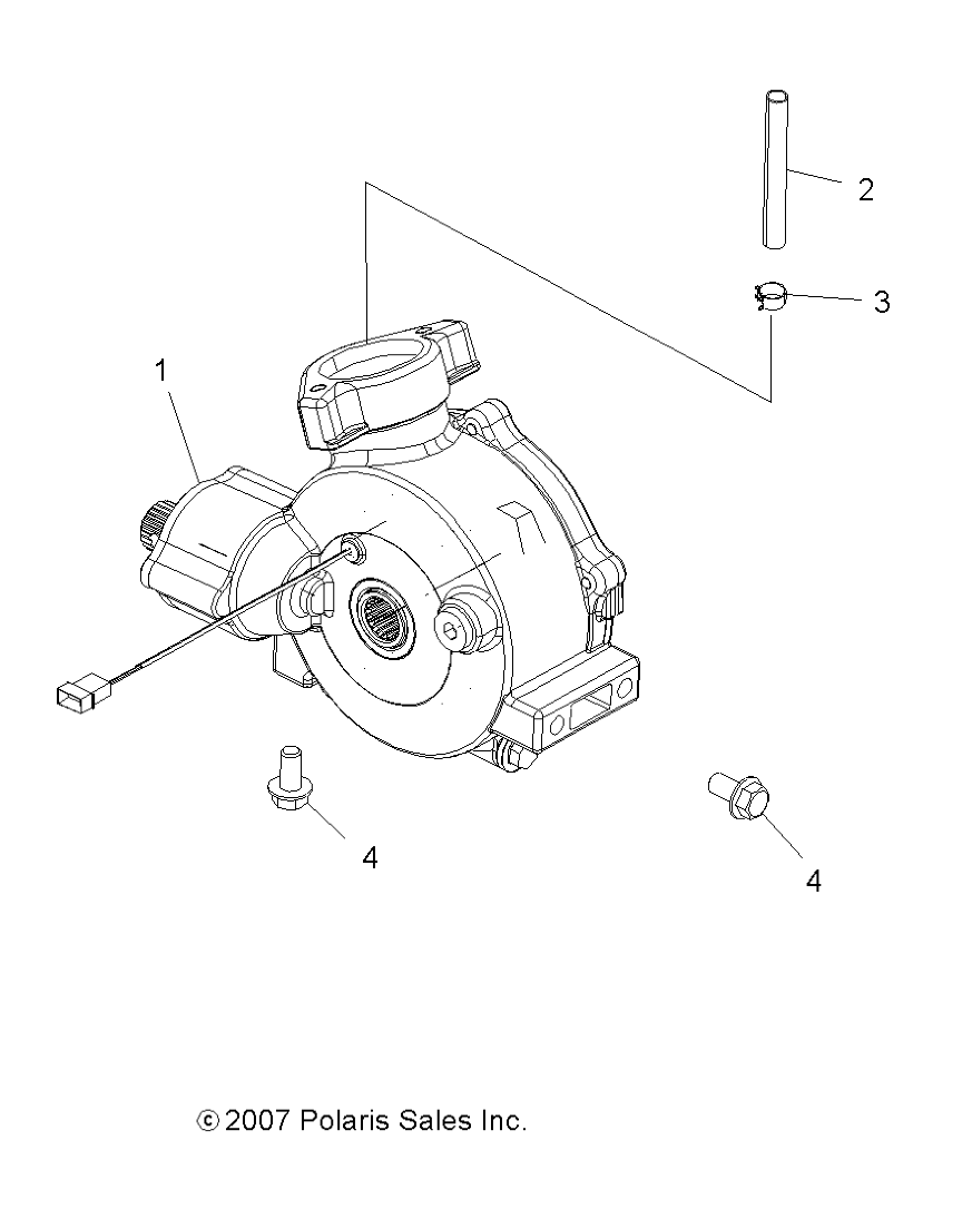 TRANSMISSION MONTAGE BOITE AVANT POUR SPORTSMAN 300 4X4 2008