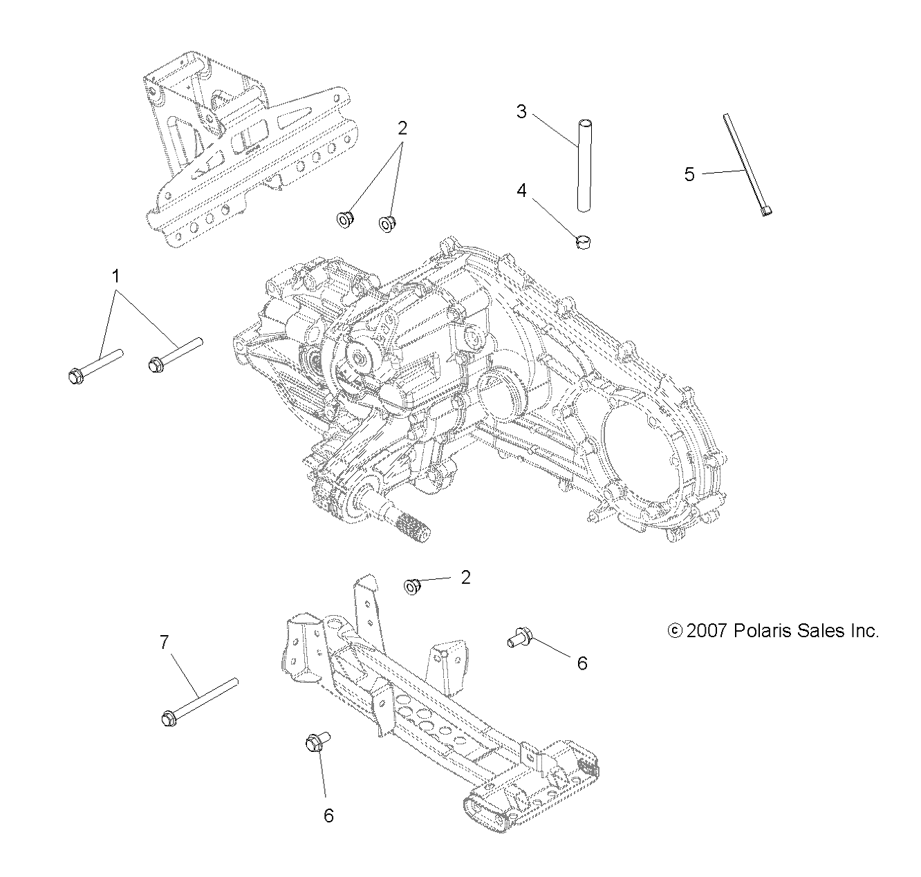 TRANSMISSION MONTAGE BOITE PRINCIPALE POUR HAWKEYE 2X44X4 2007