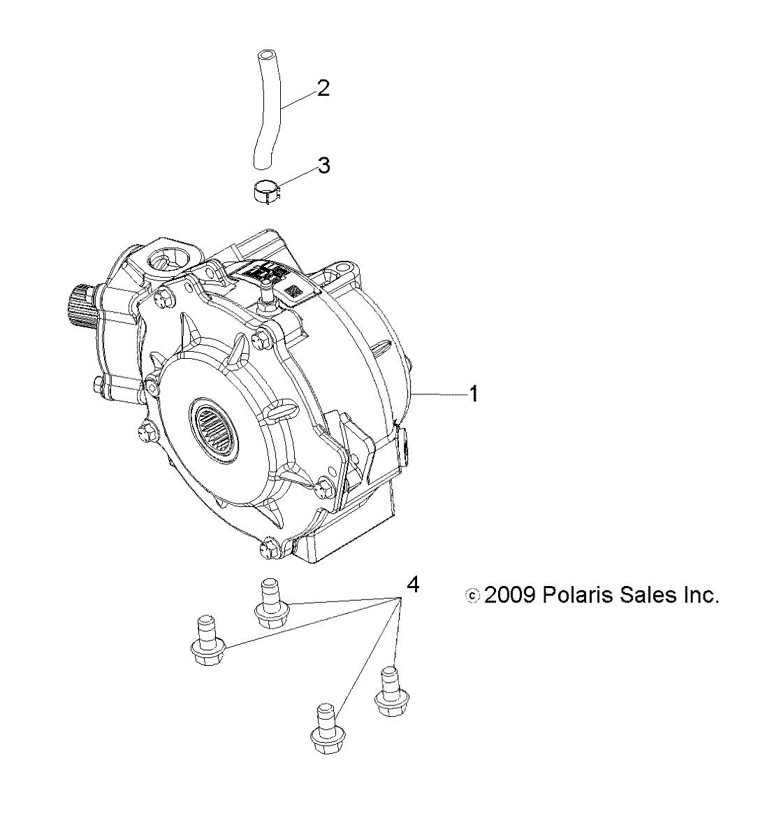 TRANSMISSION MONTAGE BOITE AVANT POUR SCRAMBLER 500 4X4 INTL 2011