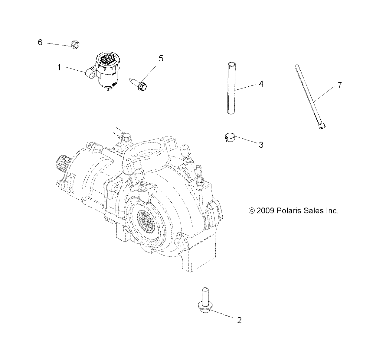 TRANSMISSION MONTAGE BOITE DE VITESSE AVANT POUR SPORTSMAN XP 550 2010