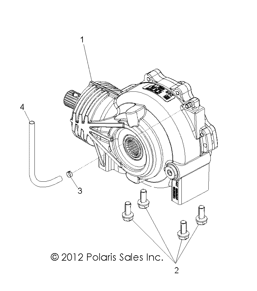 TRANSMISSION BOITE AVANT POUR ACE 570 EFI MD 2016