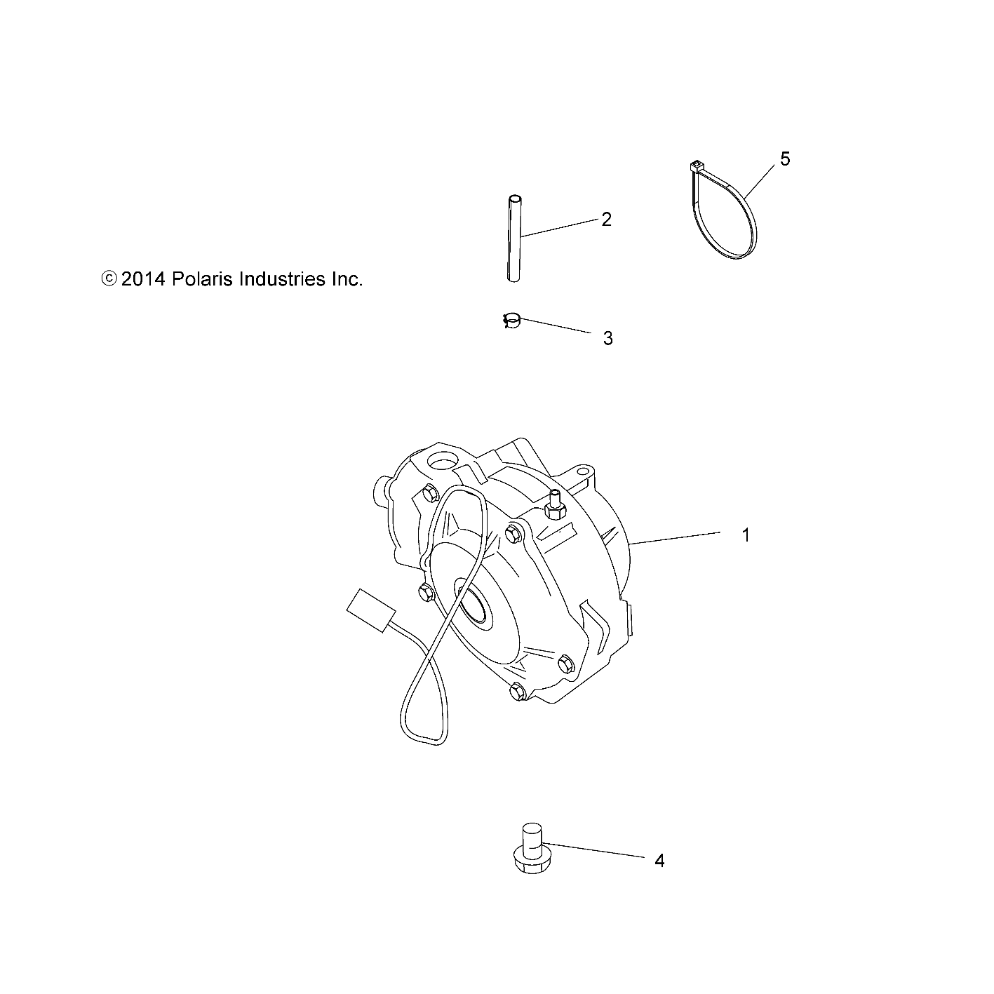 TRANSMISSION MONTAGE BOITE AVANT POUR SPORTSMAN 570 EFI UTE HD 2016