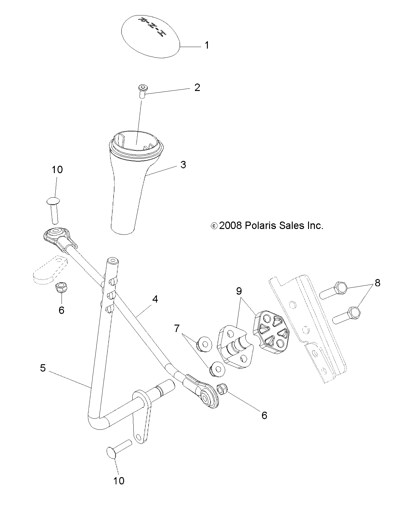 TRANSMISSION SELECTEUR DE VITESSES POUR TRAIL BLAZER 330 2010