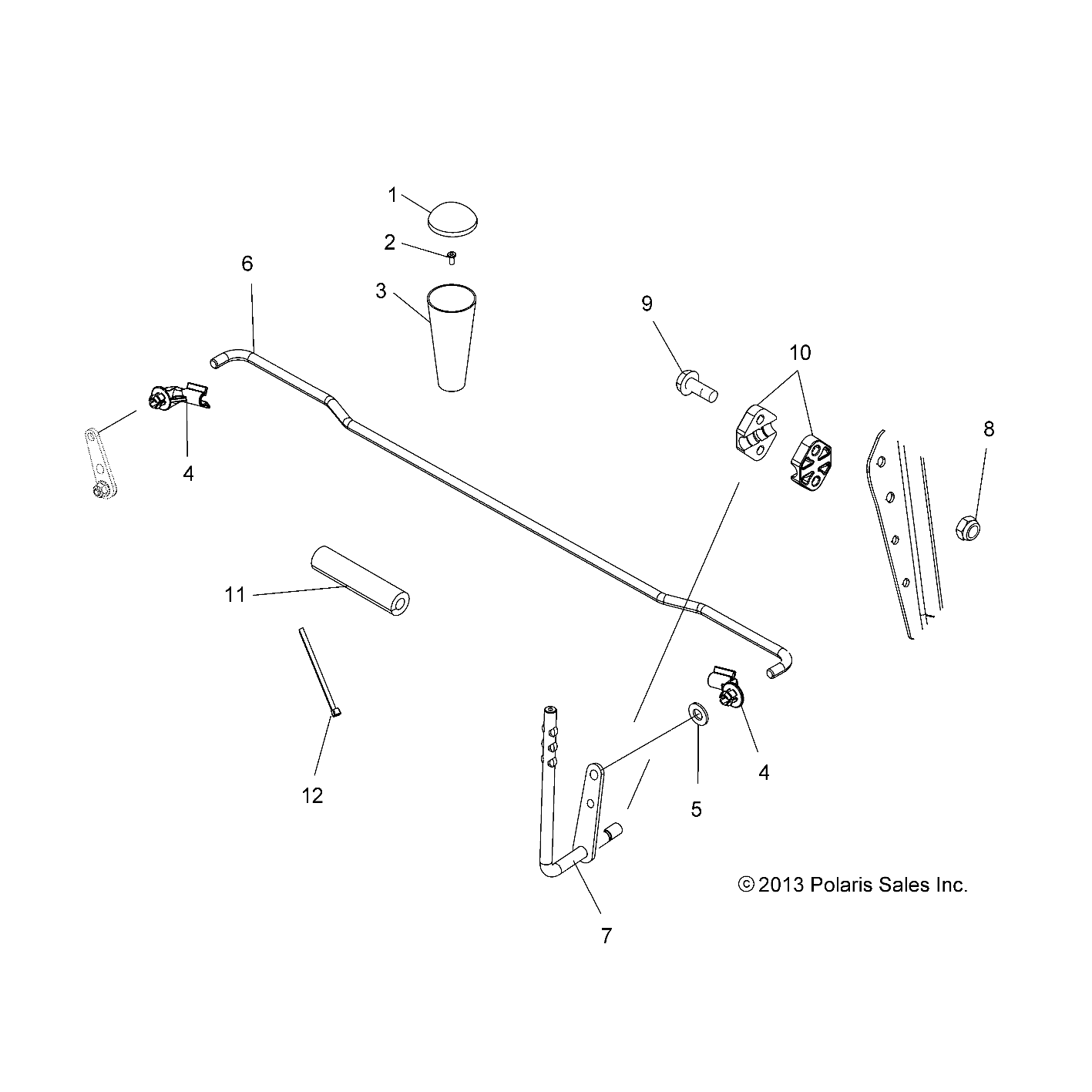 TRANSMISSION SELECTEUR DE VITESSES POUR SPORTSMAN 570 EFI 2015