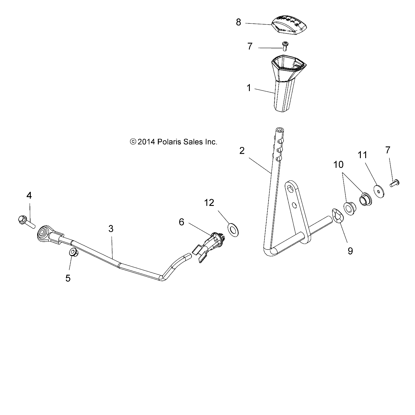 TRANSMISSION SELECTEUR DE VITESSES POUR SPORTSMAN TOURING TRACTOR 1000 2019
