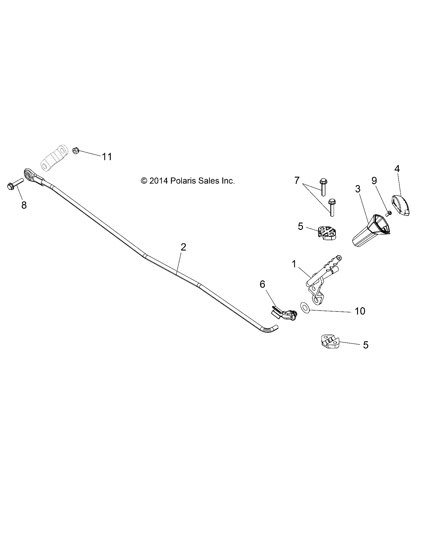 TRANSMISSION SELECTEUR DE VITESSES POUR SPORTSMAN ACE 570 HD 2015